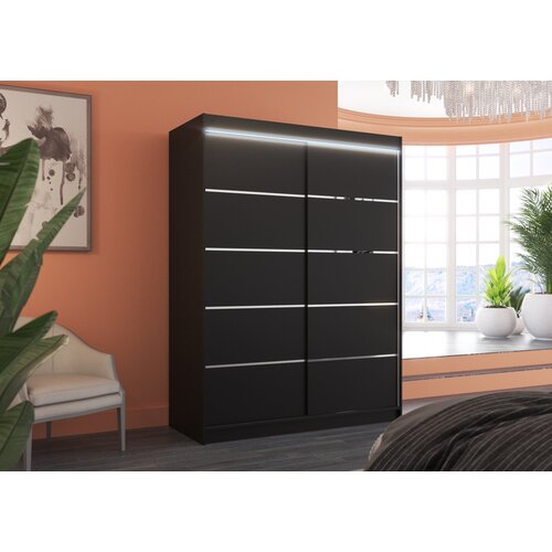 ADRK Drsna omara LUFT 150 z LED osvetlitvijo - �RNA Cene