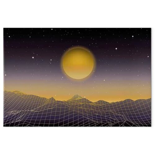  Slika - Futuristic landscape 3 (1 Part) Wide 120x80 Akustična Slike