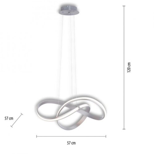 PAUL NEUHAUS 8291-55 - led prigu&amp;scaron;iva luster na sajli melinda LED/30W/230V Slike
