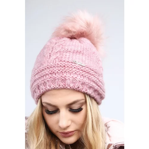 Fasardi Dark pink women's hat for winter