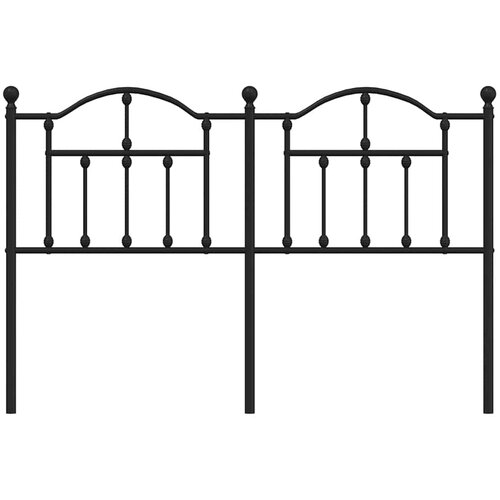  Metalno zamjensko uzglavlje crno 150 cm Slike