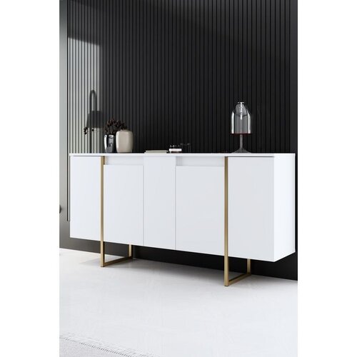  Luxe - White, Gold White Gold Console O&amp;Scaron;TEĆENO Slike