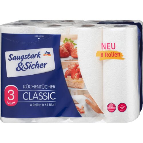 Saugstark&Sicher papirni ubrusi, 3-slojni 8 kom Cene