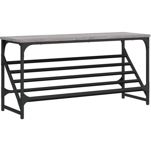 vidaXL Regal za čevlje siva sonoma 90x30x45 cm inženirski les, (21025221) Cene