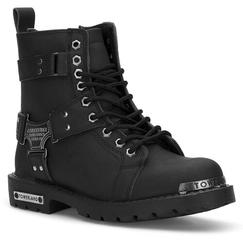 DARK SEER Black Unisex Boots Cene