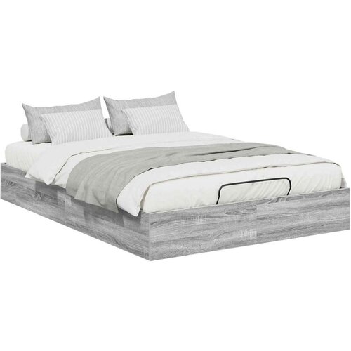  Otoman krevet Siva Sonoma 193 x 120 x 25 cm Iverica - Sivi hrast sonoma 140 x 190 cm Slike
