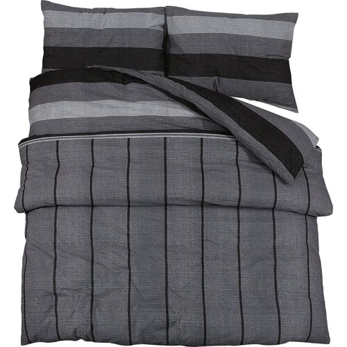 Maison Chic Komplet posteljnine - Posteljnina temno sivo 200x200 cm bombaž, (21787003) Cene