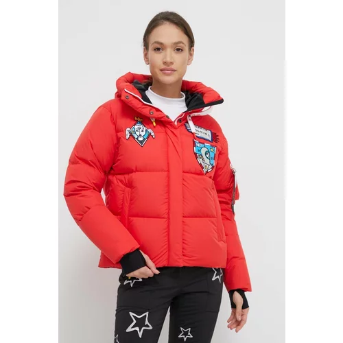 Rossignol Pernata jakna x JCC za žene, boja: crvena, za zimu, oversize