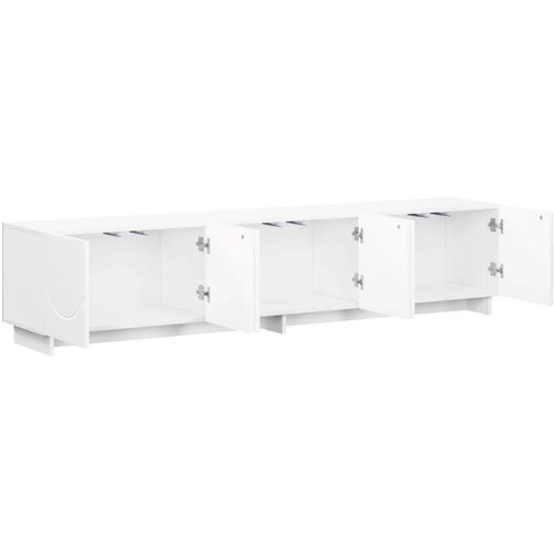  TV stalak 180 x 34 5 x 40 cm Bijela Konstruirano drvo - Bijela 179.5 x 34.5 x 40 cm Slike
