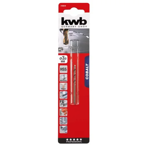 KWB COBALT Svrdlo Za Metal 3 Mm, HSS CO, DIN 338