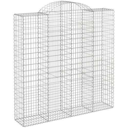  Lučne gabionske ko&amp;scaron;are 11kom 200x50x200/220cm pocinčano željezo Slike