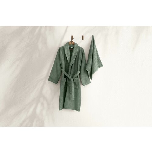 L'essential Maison 1050A-071-2 green bathrobe set (2 pieces) Cene