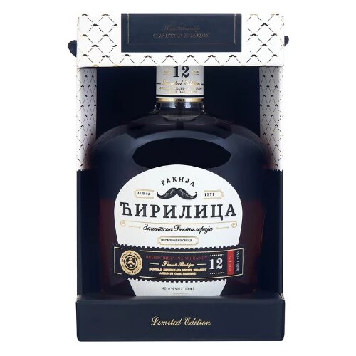 Ćirilica Rakija &Scaron;ljivovica 12Y, 0.7l Cene
