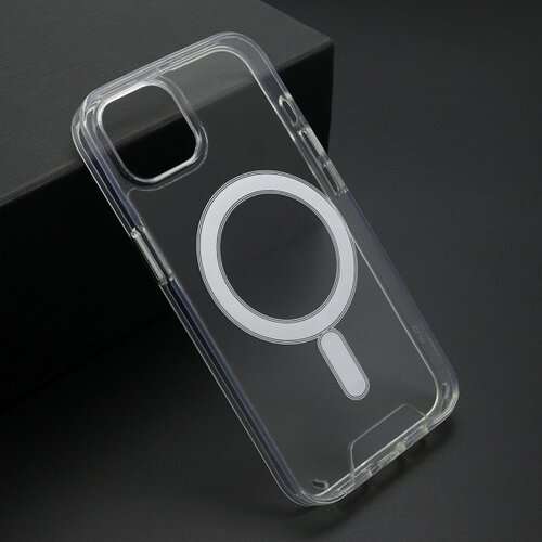 Ms futrola silikon magnetic connection za iphone 13 (6.1) providna (bela) Slike
