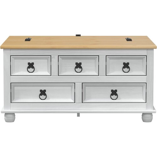 STORAGE Kutija za pohranu Corona 90 x 78 x 45 cm od masivne borovine Slike