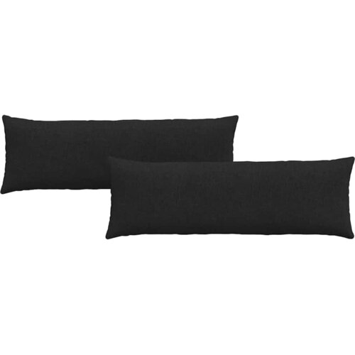  Jastučići za sofu 2 pcs Crna 120 x 40 cm tkanina Slike
