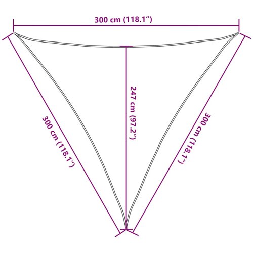  Jedro za za&amp;scaron;titu od sunca 160 g/m&amp;sup2; bež 3 x 3 x 3 m HDPE Slike