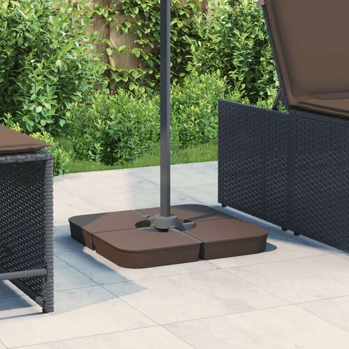 VidaXL 4-dijelni set suncobrana za križni suncobran 100 kg PP Slike