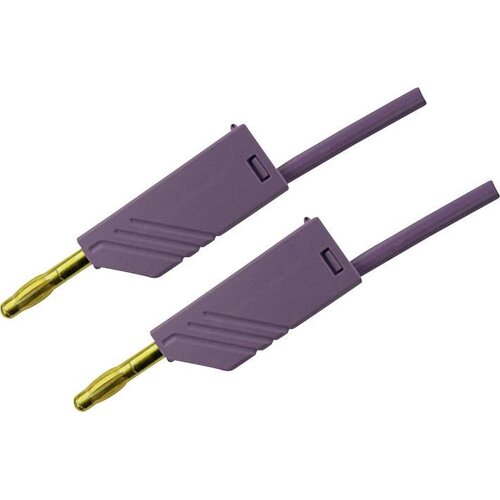 SKS Hirschmann 4mm PVC-test lead\, on both sides stackable plugs - Au\, 2\,5mm&sup2;\, 100 cm Merilni kabel 1m vijolična\, MLN 100/2\,5 934063709, (20423133) Cene
