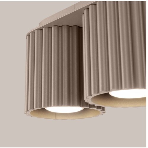Sollux Smeđe-sivi metalni reflektor 10x21 cm Zora &amp;ndash; Slike