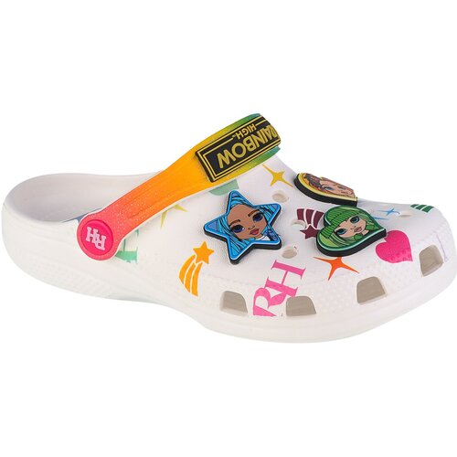 Crocs Nogavice Classic Rainbow High Kids Clog Bela Cene