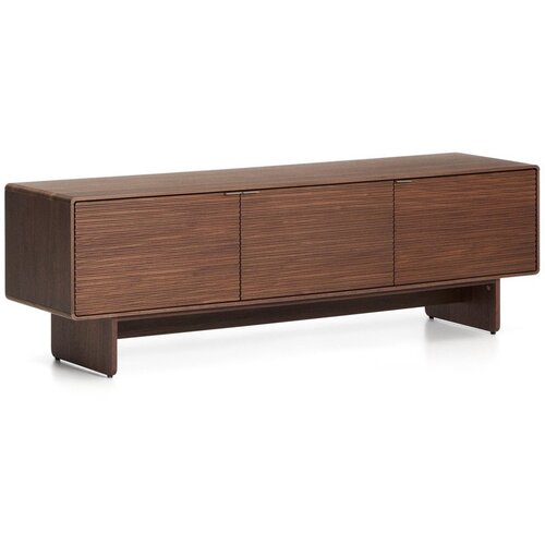 Kave Home TV omarica v orehovem dekorju v temni naravni barvi 150x46x40 cm Norlen &amp;ndash; Slike