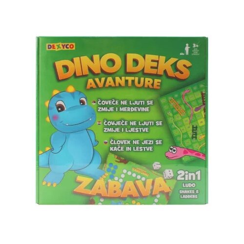 Prezent Plus Deki Co društvene igre Avanture s dinosaurima na palubi, Šarene Cene