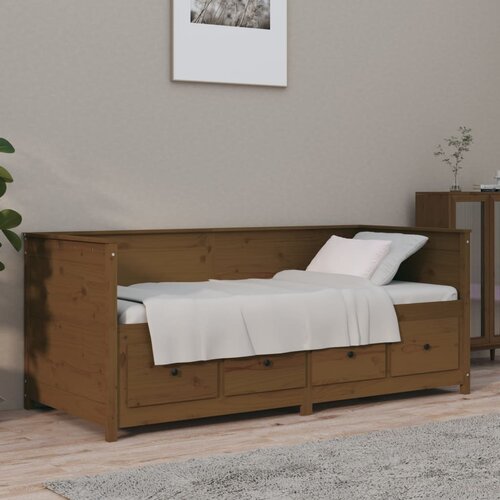 VidaXL dnevni krevet boja meda 100x200 cm od masivne borovine Slike