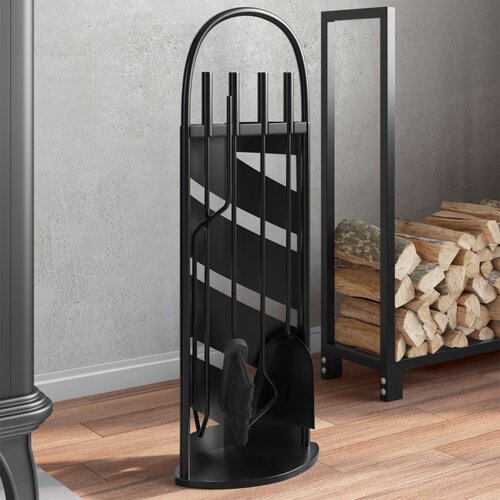 VidaXL 5-dijelni set alata za kamin 23 x 15 x 66 cm čelični Slike