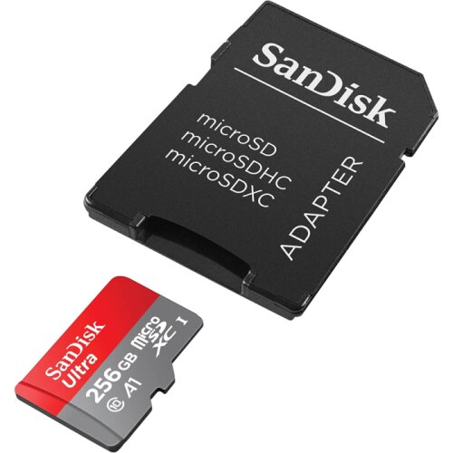 San Disk Ultra microSDXC 256GB + SD Adapter 150MB/s A1 Class 10 UHS-I Cene