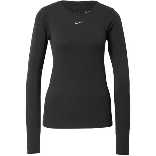Nike Tehnička sportska majica 'Aura' siva / crna