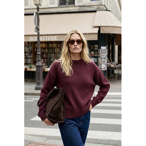 TRENDYOLMILLA ženski duks Twoaw25Kz00168, bordo Cene