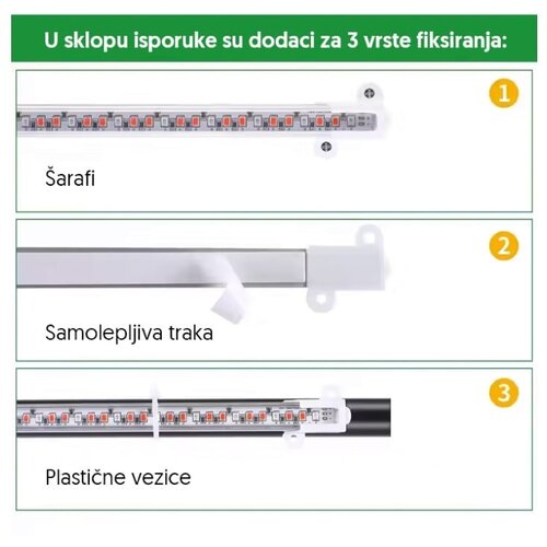  Trostruka lampa za biljke 13W Slike
