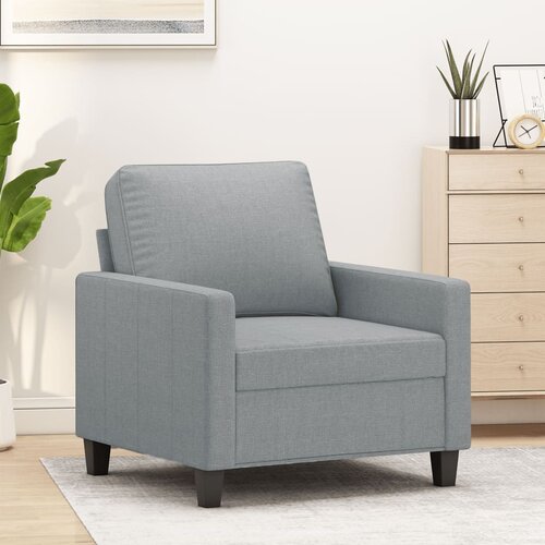 vidaXL Fotelja svjetlosiva 60 cm od tkanine Cijene