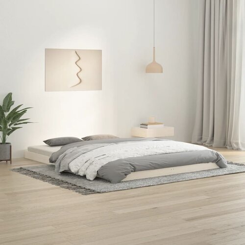  Okvir za krevet bijela 140x200 cm od masivne borovine Cene