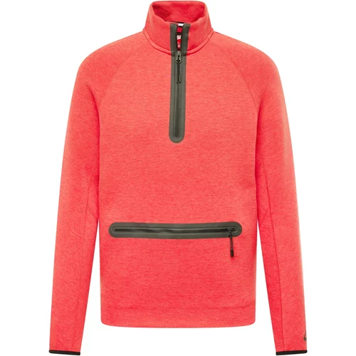 Nike Sportswear Sweater majica siva melange / crvena melange