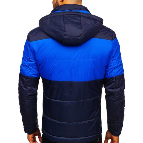 DStreet Men's winter jacket with hood EXTREME 1982 - dark blue, Slike