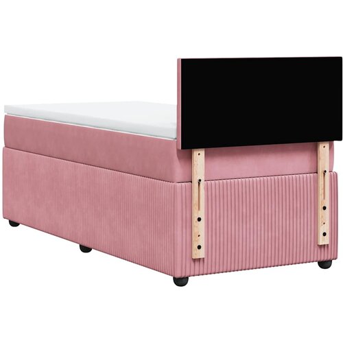 Box spring krevet s madracem ružičasti 80 x 200 cm bar&amp;scaron;unasti Slike