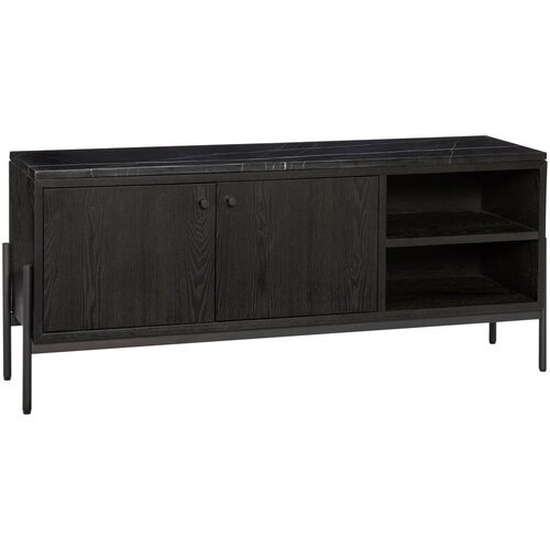 Hübsch Crna niska škrinja od egzotičnog drveta 120x51 cm Nobu - Cijene