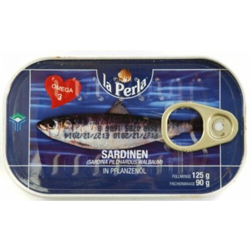 La Perla sardina u ulju 125g limenka Slike