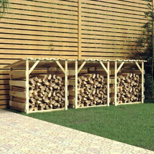 VidaXL Pergole s krovom 3 kom 100 x 90 x 100 cm impregnirana borovina Slike
