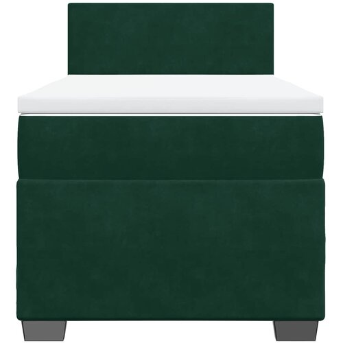Box spring krevet s madracem tamnozeleni 100x200 cm bar&amp;scaron;unasti Slike