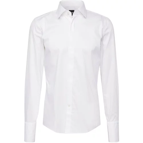 BOSS Black Poslovna košulja 'H-HANK-TUX1' bijela