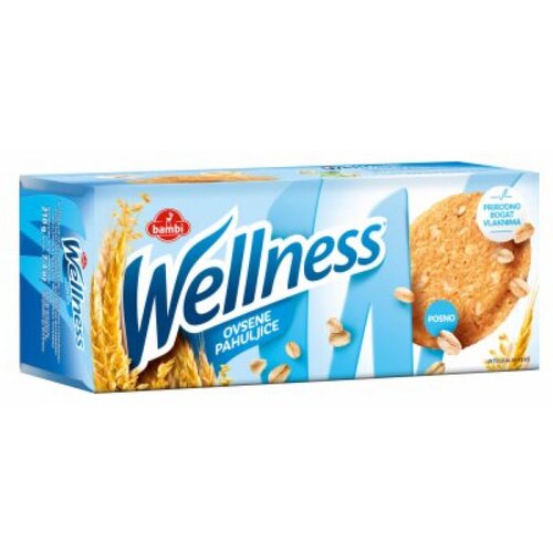 Bambi wellness integralni keks ovsene pahuljice 210g kutija Cene