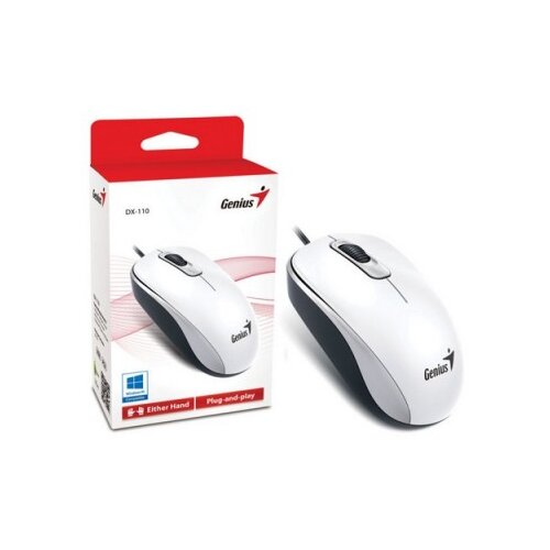 Genius miš DX-110 USB bijeli Cijene