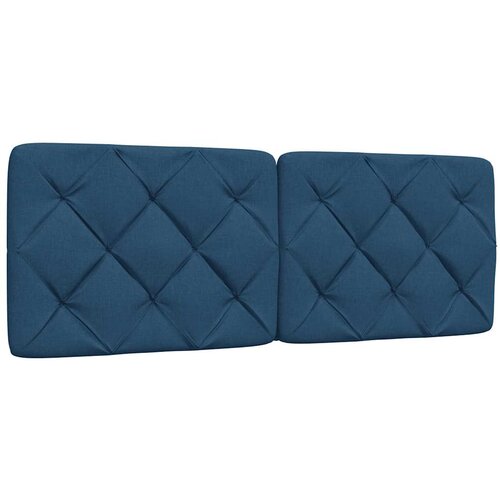 VidaXL Jastuk za uzglavlje plavi 120 cm od tkanine Slike