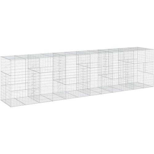  Gabionska ko&amp;scaron;ara s poklopcem 600x100x150 cm pocinčano željezo Slike