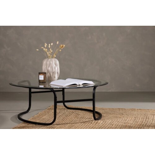 Furniture Fashion Lomma klub stolić ⌀110 cm, crni Cijene