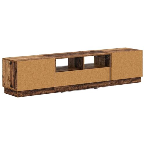  5-dijelni LED TV ormarić Staro drvo Konstruirano drvo - Staro drvo 81 cm Slike