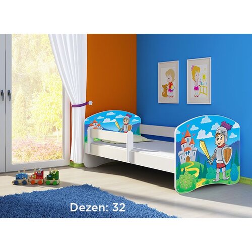 ACMA dečiji krevet ii 140x70 + du&amp;scaron;ek 6 cm WHITE32 Slike